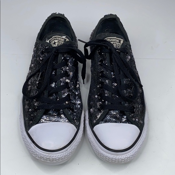converse black and silver
